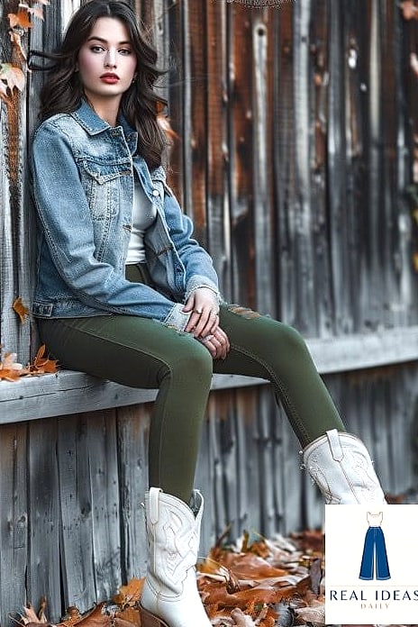22 White Boots Outfit Worth Bookmarking Right Now 23 White Boots for a Cozy Outdoor Fall Outing