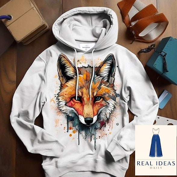 White Hoodie with Animal Print Pants