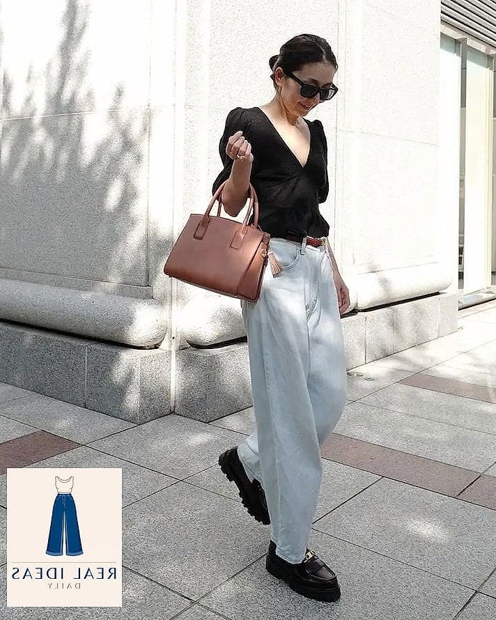 Wide-Leg Jeans + Chunky Loafers