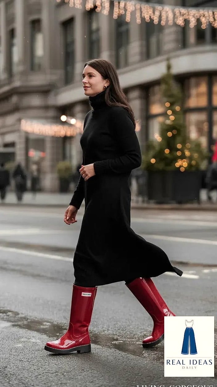Wrap Dress and Suede Jacket