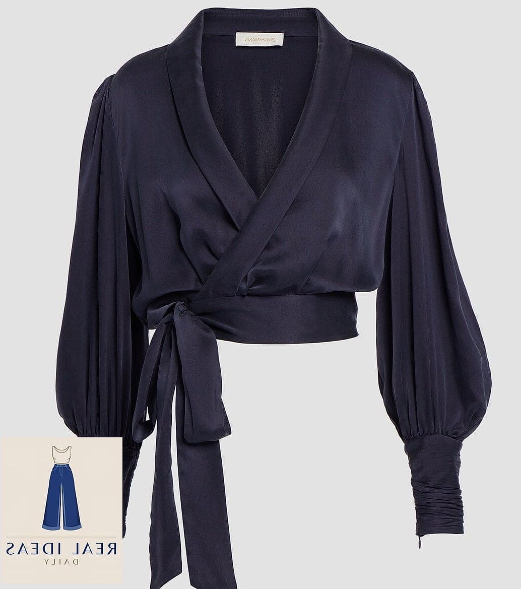 WRAP TOP & BAGGY JEANS