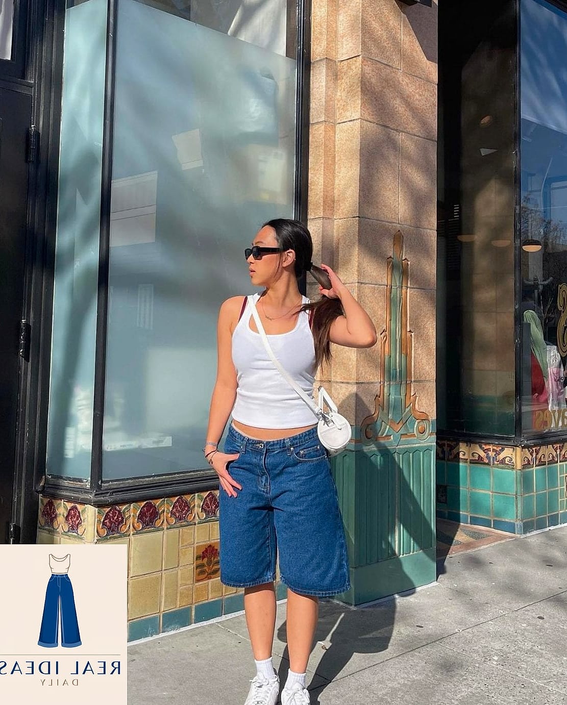 Wrap Top and High-Waisted Jorts