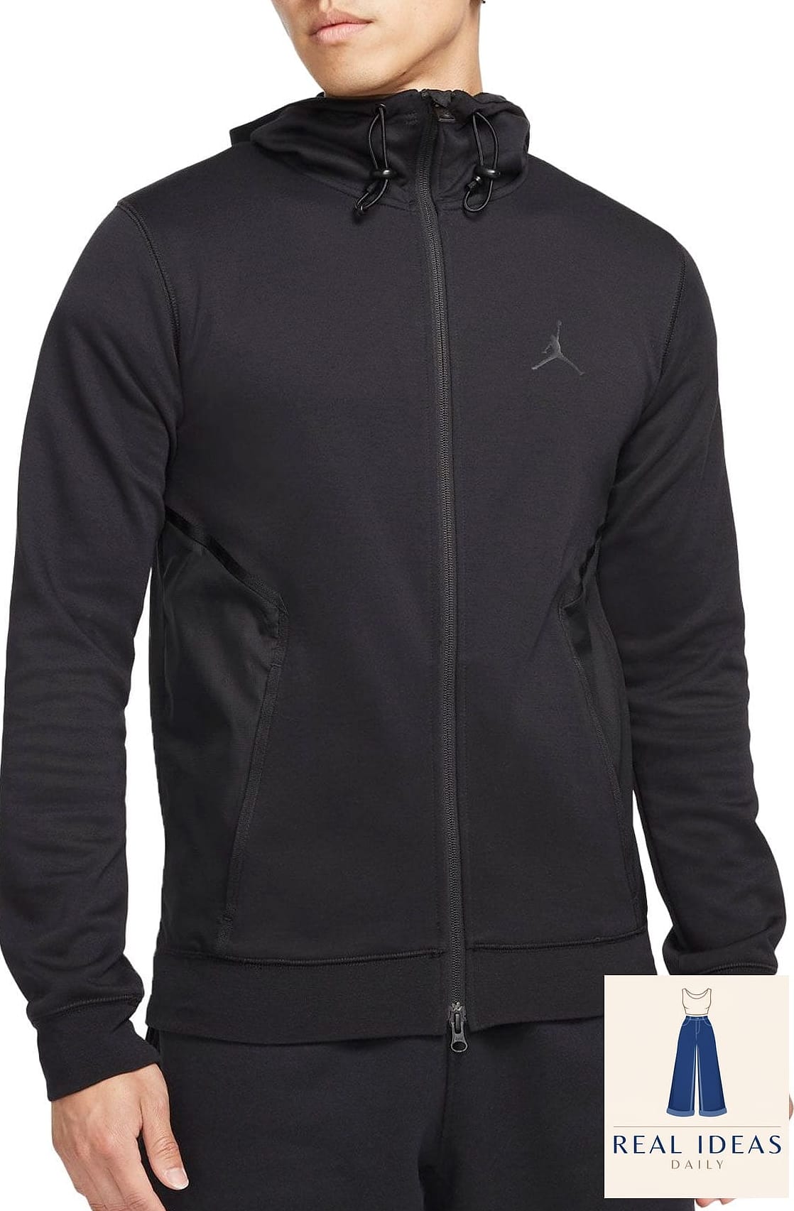 Zip Up Hoodie with Statement Accessories